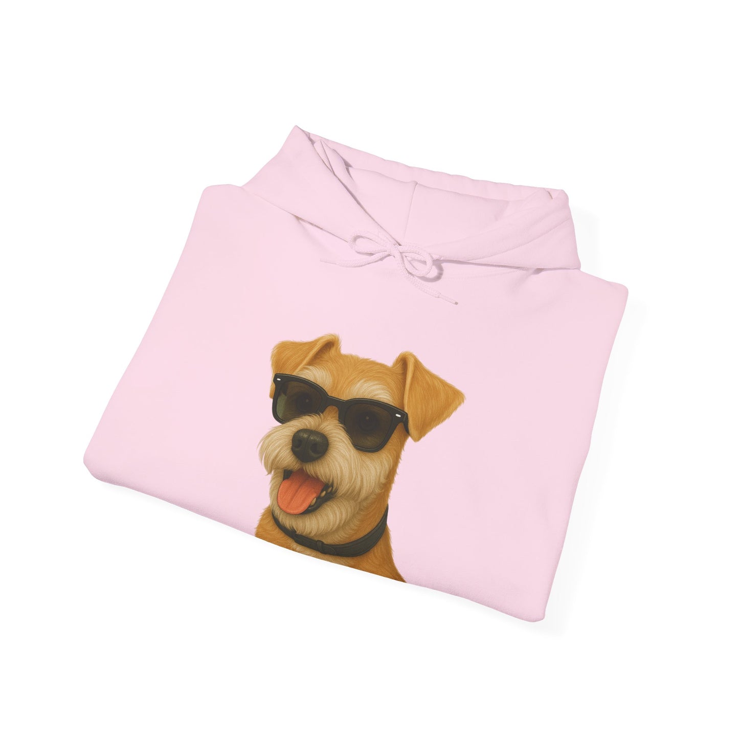Miniature Schnauzer Wearing Sunglasses - Adult Hoodie