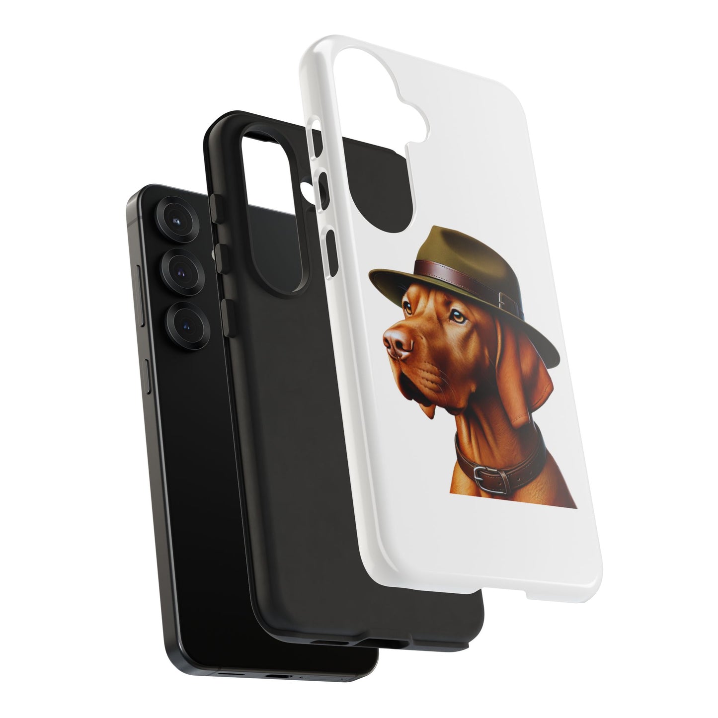 Vizsla Wearing a Campaign Hat - Tough Phone Case