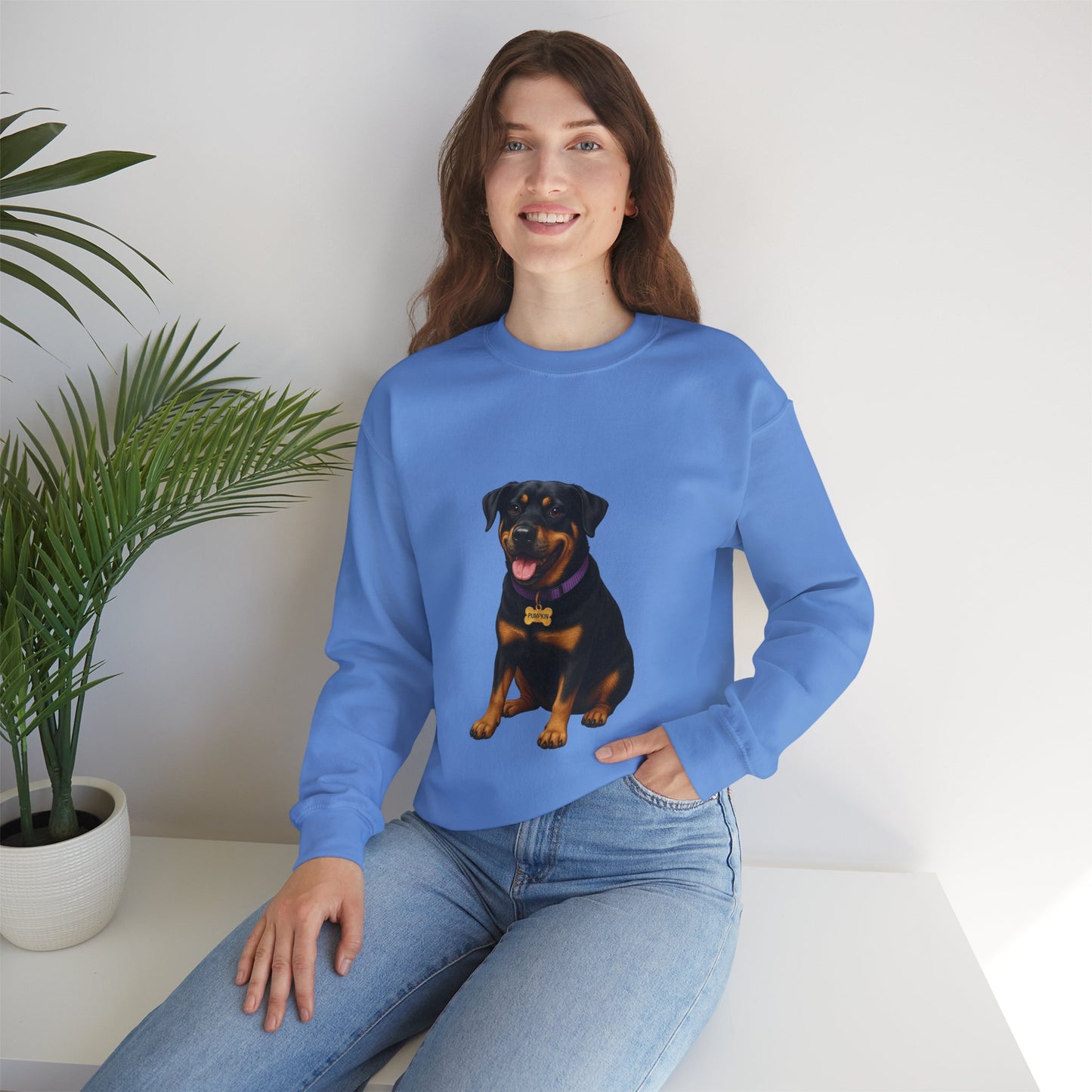 Rottweiler Lab Mix Pumpkin Sweatshirt