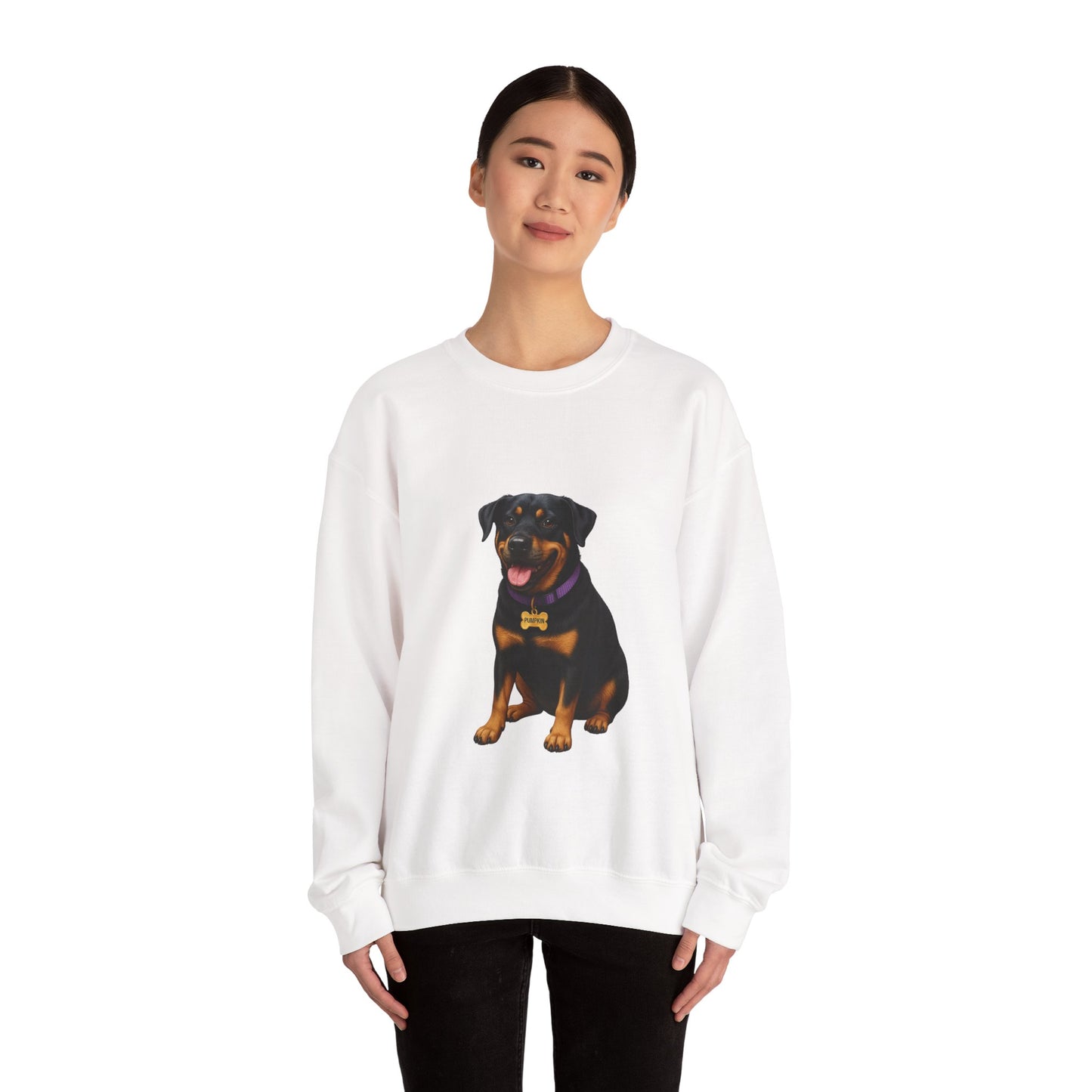 Rottweiler Lab Mix Pumpkin Sweatshirt