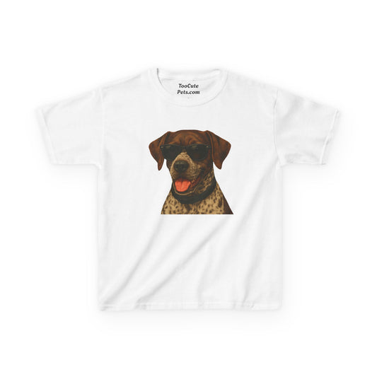 German Shorthaired Pointer Wearing Sunglasses - Kids Tee