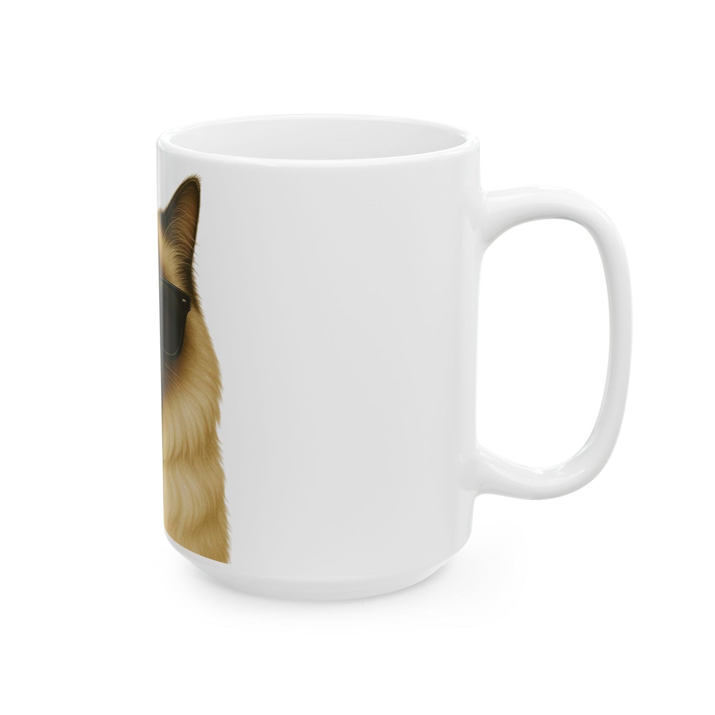 Ragdoll Cat Wearing Sunglasses Ceramic Mug