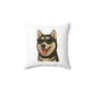 Siberian Husky Wearing Sunglasses - Throw Pillow