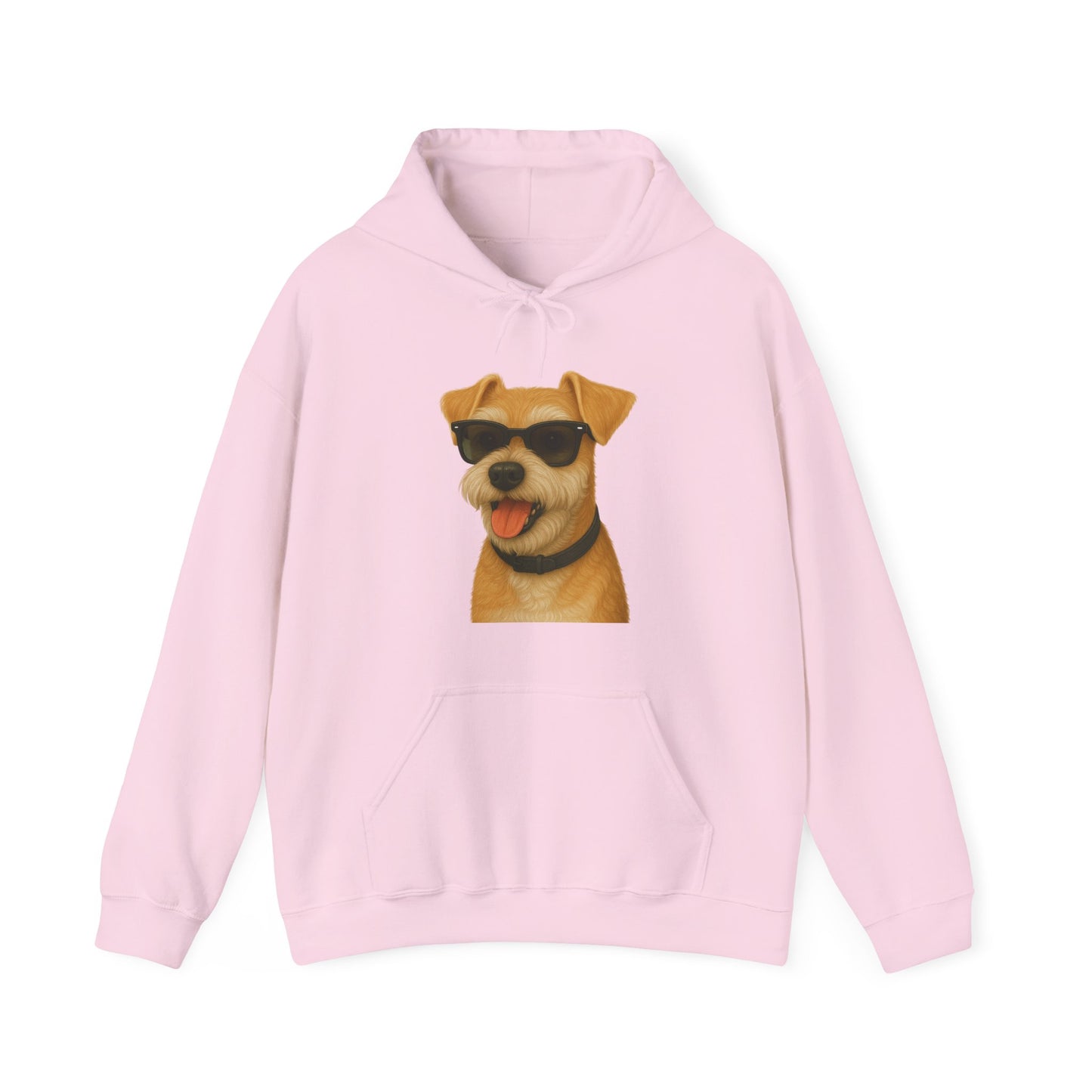 Miniature Schnauzer Wearing Sunglasses - Adult Hoodie