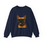 French Bulldog Wearing Sunglasses - Adult Crewneck Sweatshirt