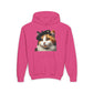 Calico Cat Heart Beret Hoodie - Youth Sweatshirt - Too Cute Pets