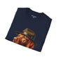 Dashing Vizsla Wearing A Campaign Hat- Adult T-Shirt - Too Cute Pets