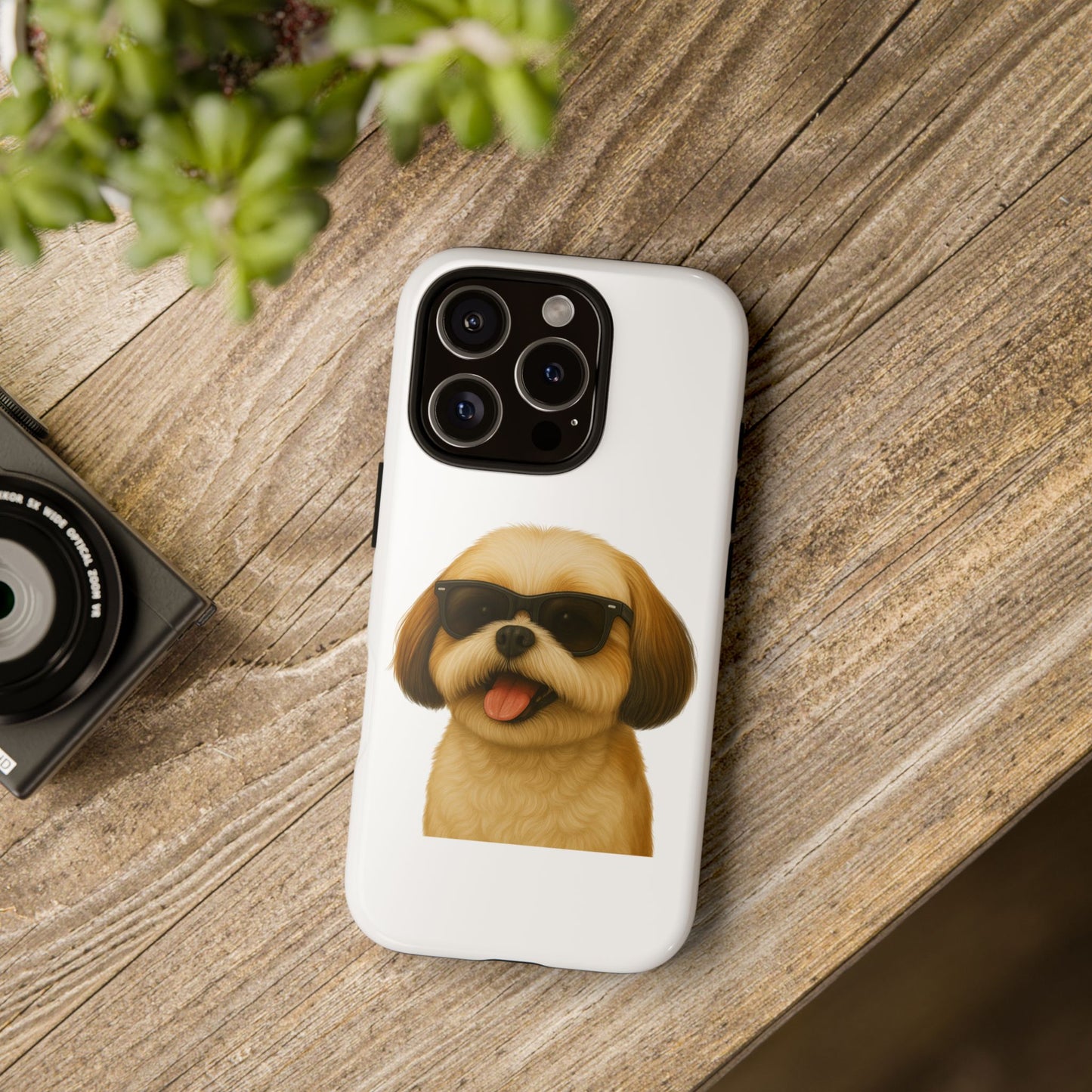 Shih Tzu Wearing Sunglasses - Tough Phone Case