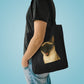 Siamese Cat Wearing Sunglasses Cotton Tote Bag