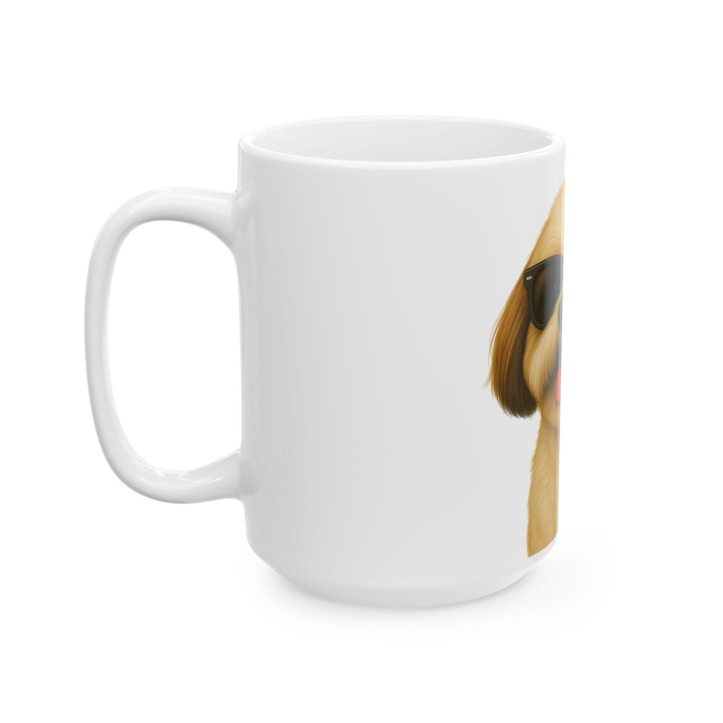 Shih Tzu Wearing Sunglasses Ceramic Mug