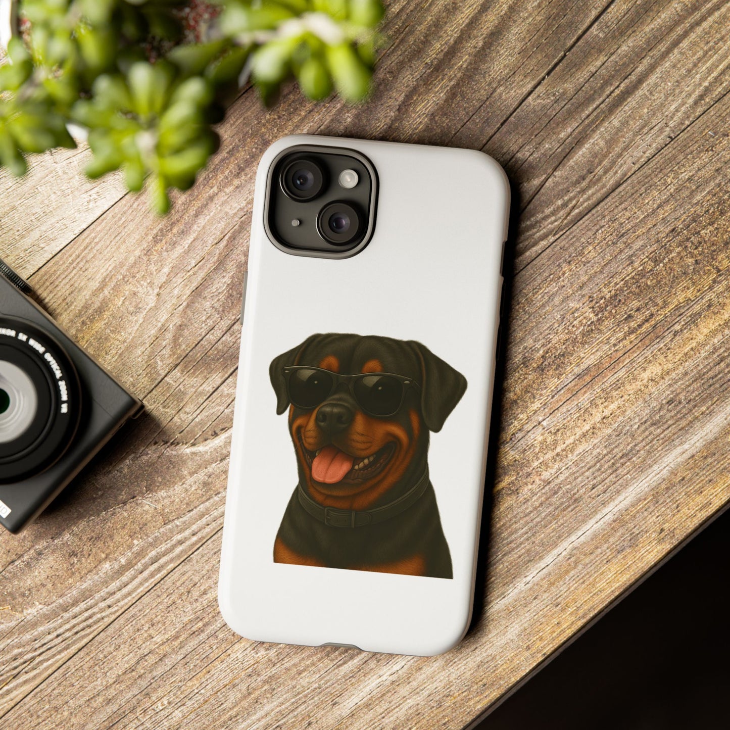 Rottweiler Wearing Sunglasses - Tough Phone Case
