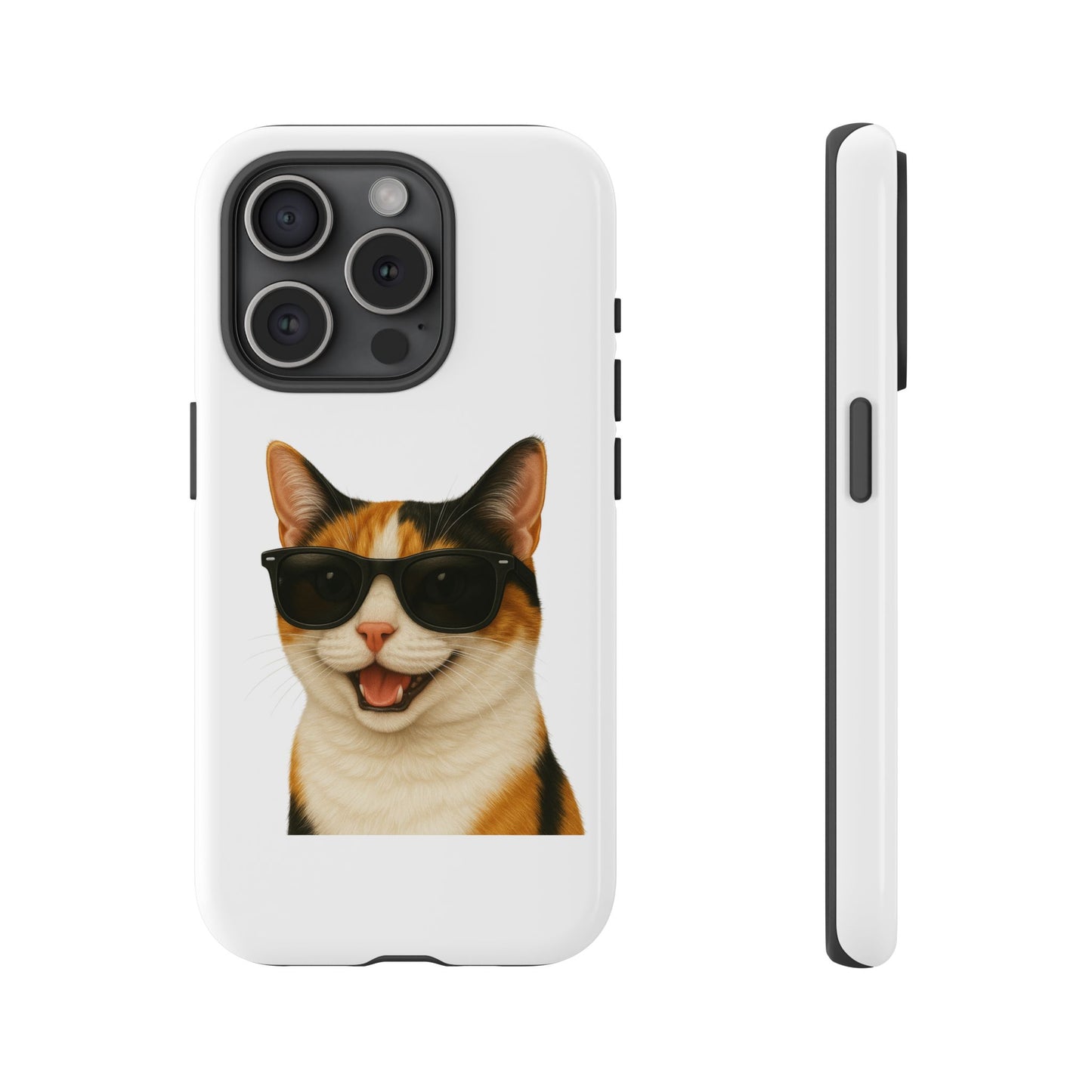 Calico Shorthair Cat Wearing Sunglasses - Tough Phone Case