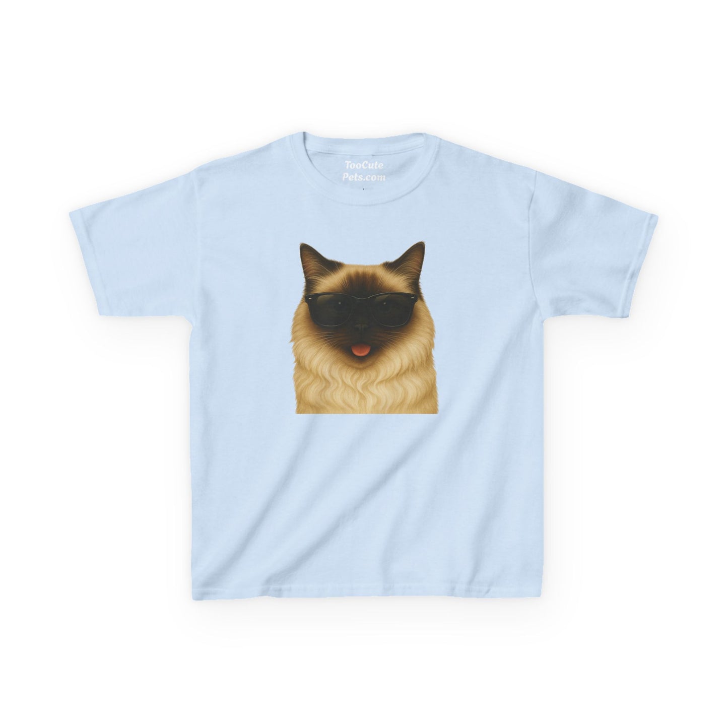 Ragdoll Cat Wearing Sunglasses Kids Tee