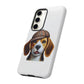 Beagle Wearing a Deerstalker Hat - Tough Phone Case