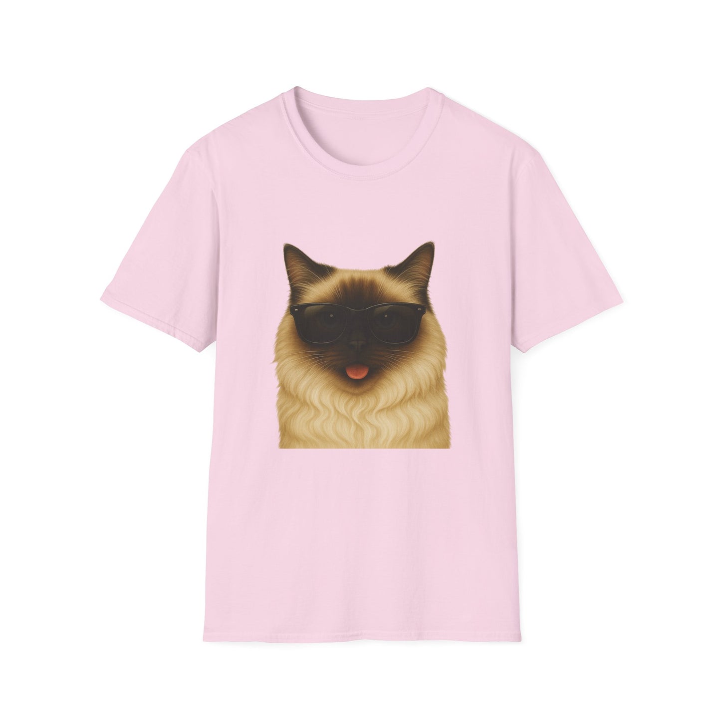 Ragdoll Cat Wearing Sunglasses - Adult T-Shirt