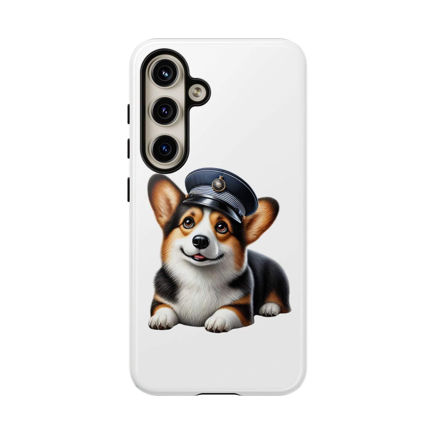 Corgi Wearing a Conductor's Hat - Tough Phone Case