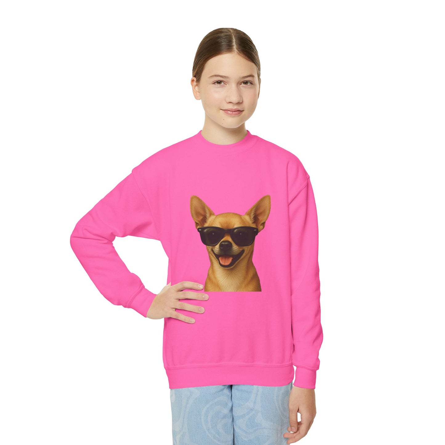 Chihuahua Wearing Sunglasses - Youth Sweatshirt