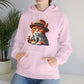 Tabby Cat in Fedora & Suit – Adult Unisex Hoodie