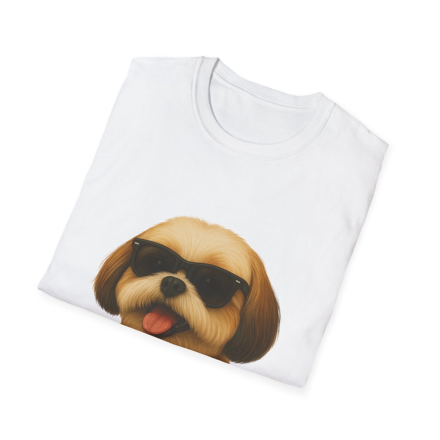 Shih Tzu Wearing Sunglasses - Adult T-Shirt