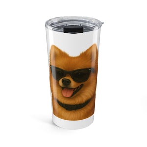 Pomeranian Wearing Sunglasses - 20oz Tumbler