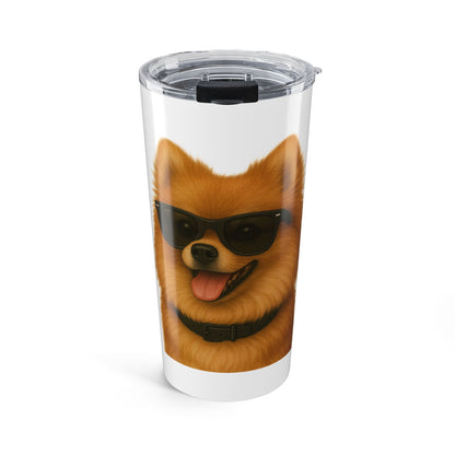 Pomeranian Wearing Sunglasses - 20oz Tumbler