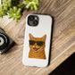 Orange Tabby Cat Wearing Sunglasses - Tough Phone Case