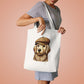 Golden Retriever Wearing a Newsboy Cap - Cotton Tote Bag