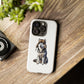 Husky Wearing a Fur Hunter Hat - Tough Phone Case