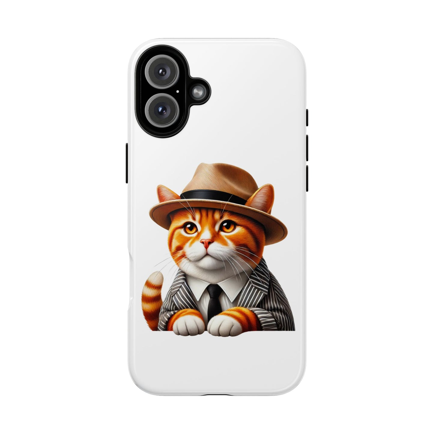 Tabby Cat Wearing a Fedora - Tough Phone Case