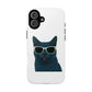 Russian Blue Cat Wearing Sunglasses - Tough Phone Case