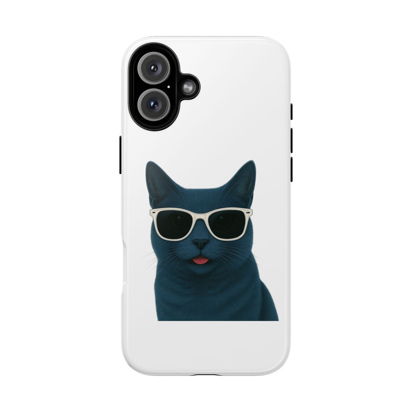 Russian Blue Cat Wearing Sunglasses - Tough Phone Case