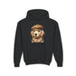 Golden Retreiver Wearing Newsboy Hat - Hooded Youth Sweatshirt - Too Cute Pets