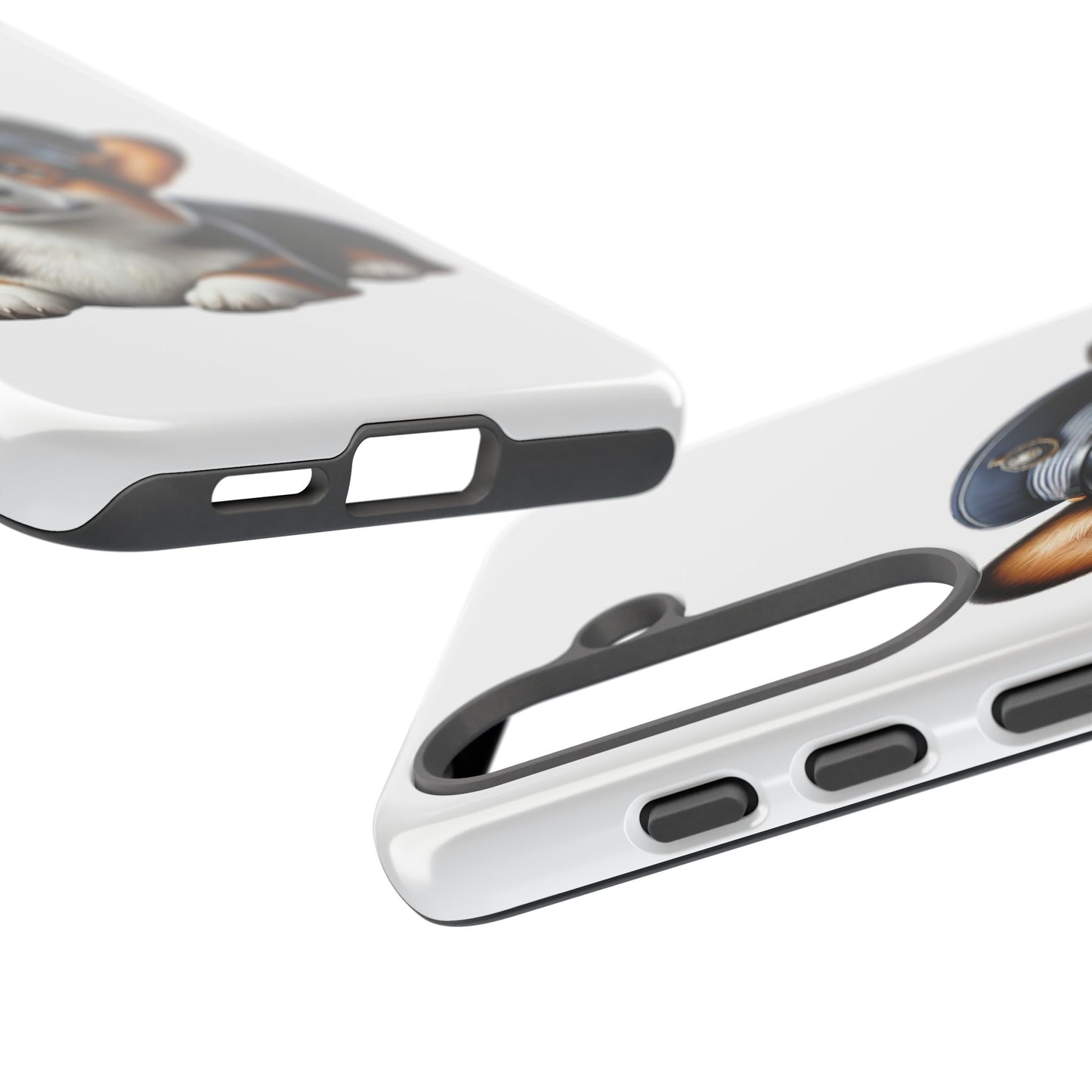 Corgi Wearing a Conductor's Hat - Tough Phone Case