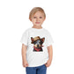 Cattle Dog Puppy Wearing Bandana & Straw Hat Toddler Tee - Too Cute Pets