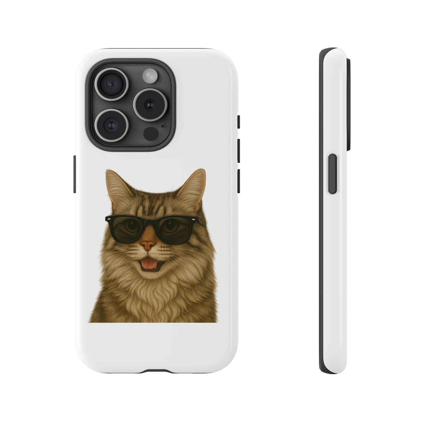 Siberian Cat Wearing Sunglasses - Tough Phone Case