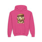 Golden Retreiver Wearing Newsboy Hat - Hooded Youth Sweatshirt - Too Cute Pets