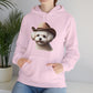 Cute Maltese Wearing A Cowgirl - Adult Hoodie - Too Cute Pets