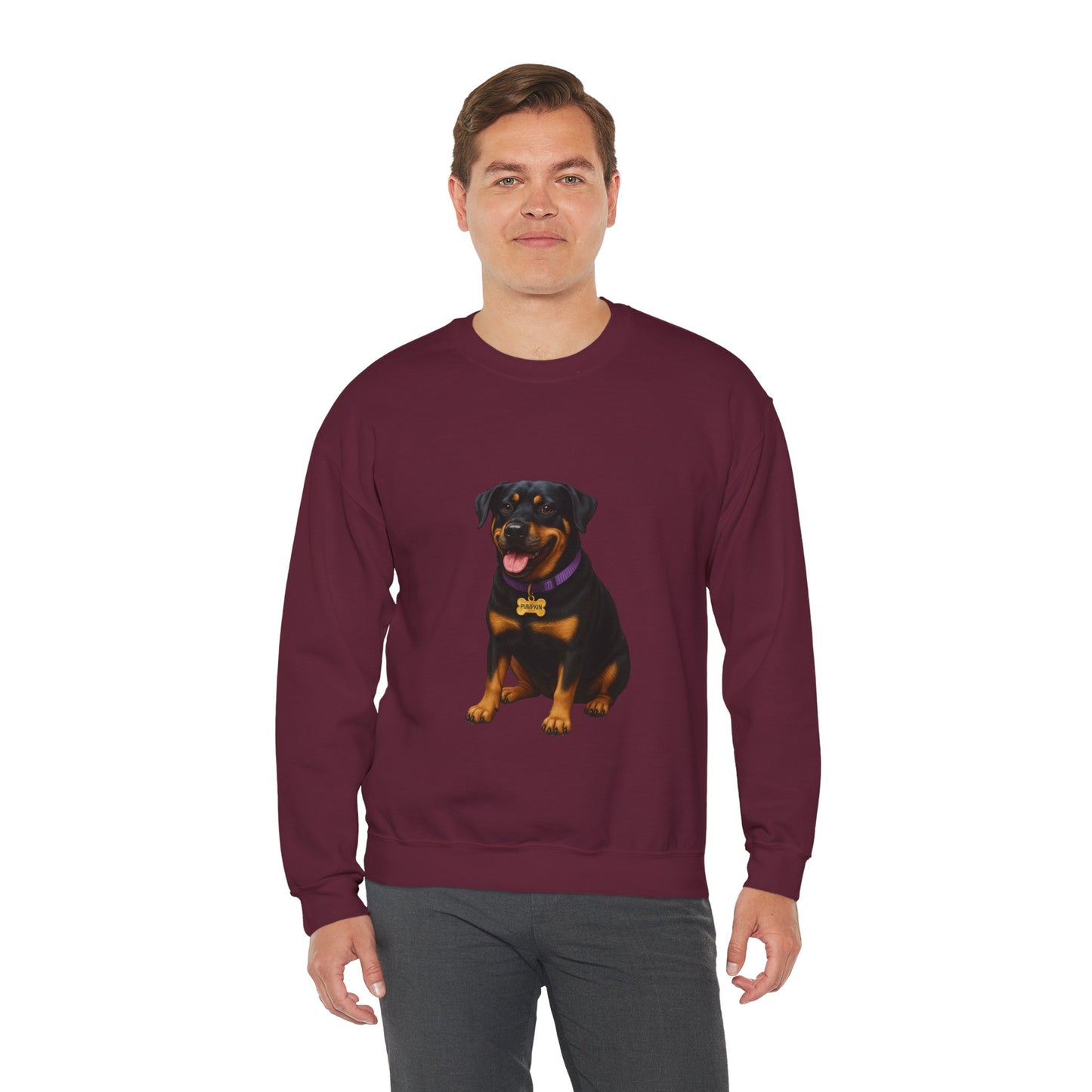 Rottweiler Lab Mix Pumpkin Sweatshirt