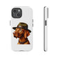 Vizsla Wearing a Campaign Hat - Tough Phone Case