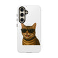 Tabby Cat Wearing Sunglasses - Tough Phone Case