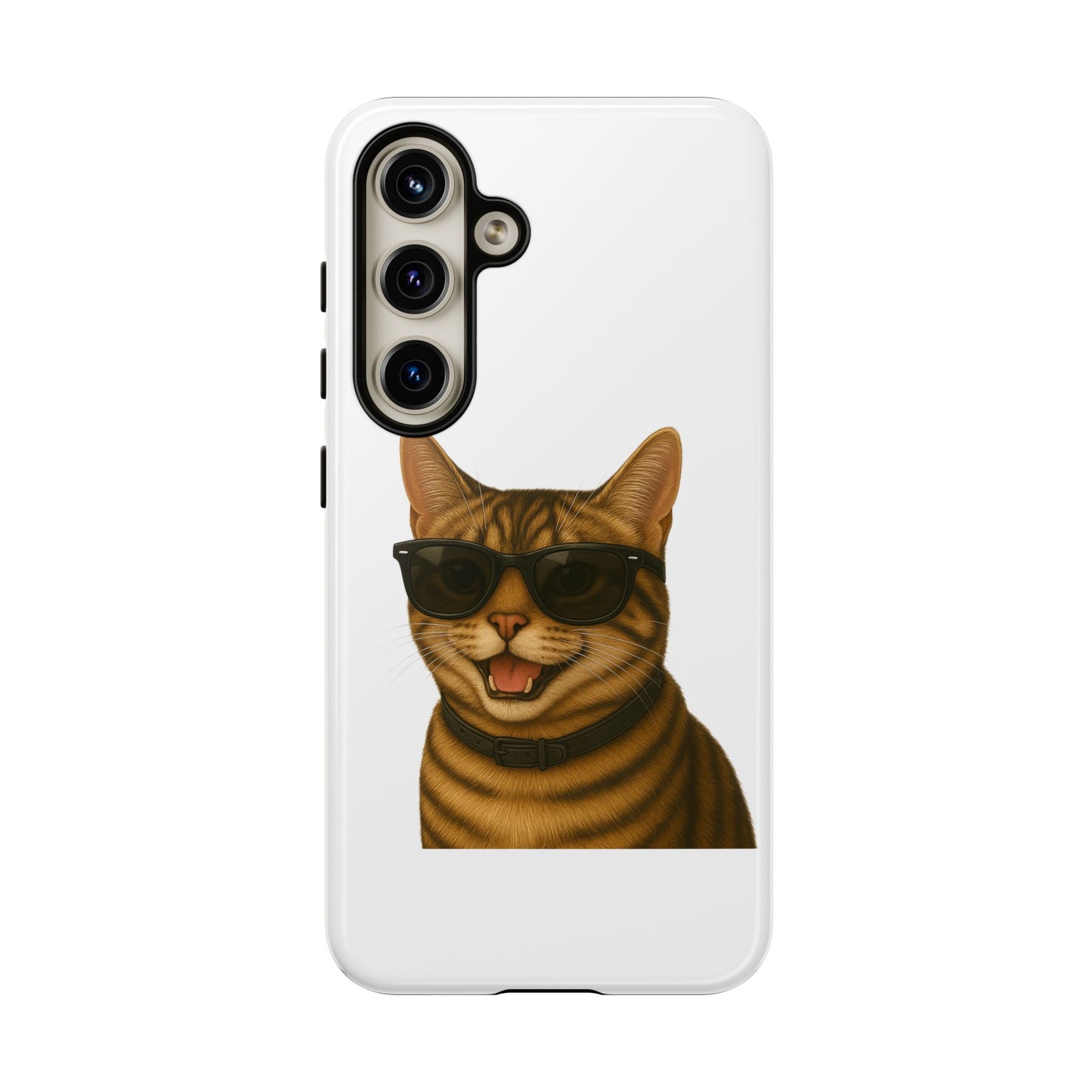 Tabby Cat Wearing Sunglasses - Tough Phone Case