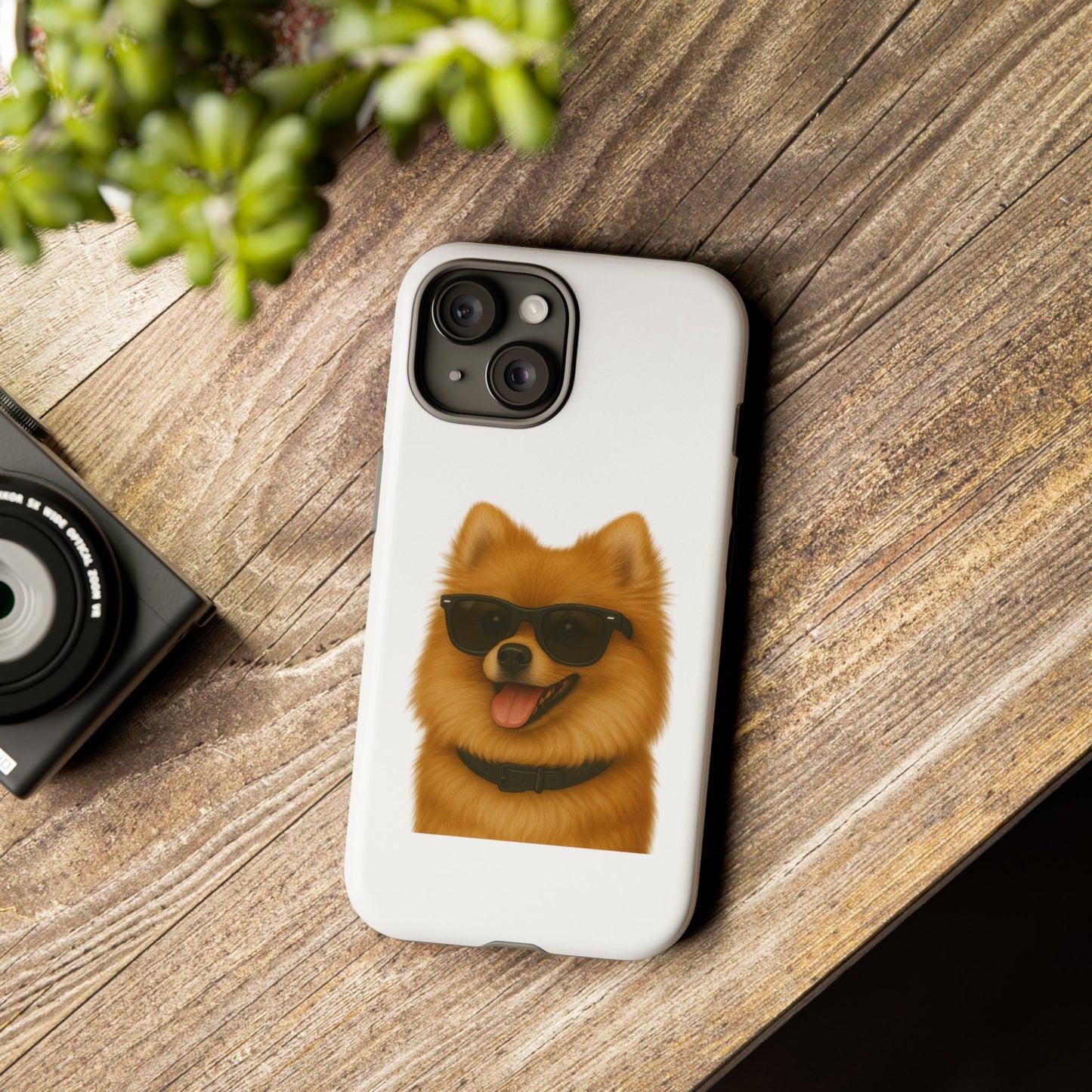 Pomeranian Wearing Sunglasses - Tough Phone Case