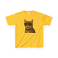 Domestic Shorthaired Tabby Cat Wearing Sunglasses Kids Tee