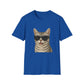 American Shorthair Silver Tabby Wearing Sunglasses - Adult T-Shirt
