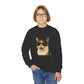 Calico Domestic Shorthaired Cat Wearing Sunglasses - Youth Sweatshirt