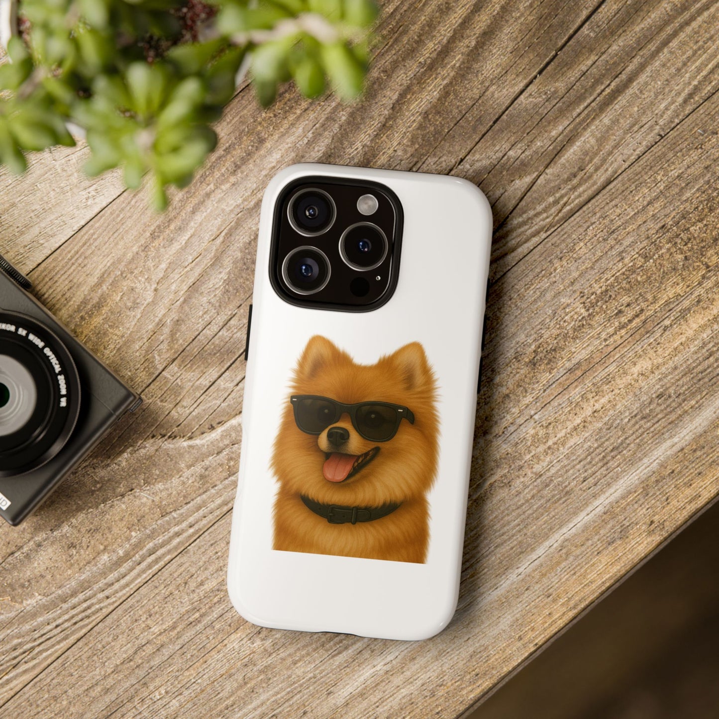 Pomeranian Wearing Sunglasses - Tough Phone Case