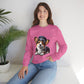 Cute Corgi Wearing A Train Conductors Hat- Adult Crewneck Sweatshirt - Too Cute Pets