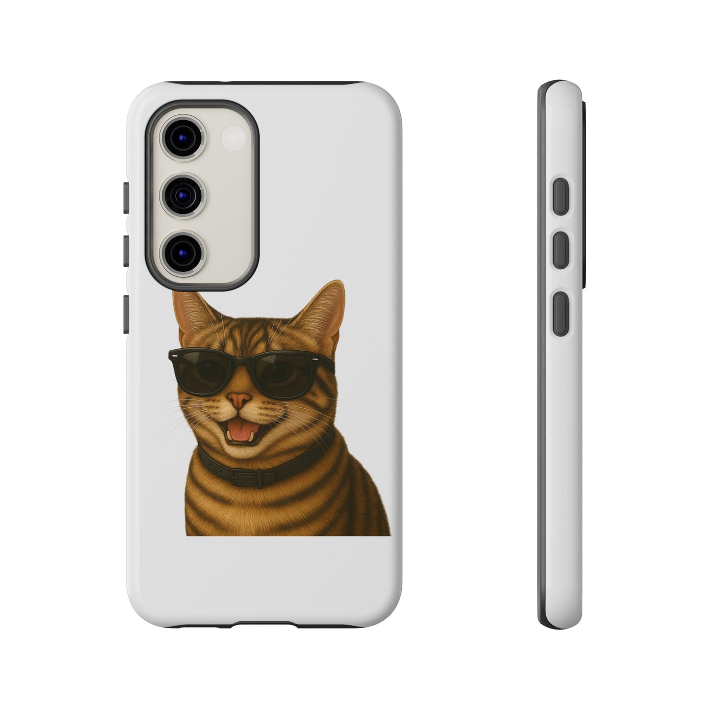 Tabby Cat Wearing Sunglasses - Tough Phone Case