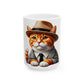 Tabby Cat Wearing a Fedora - Ceramic Mug