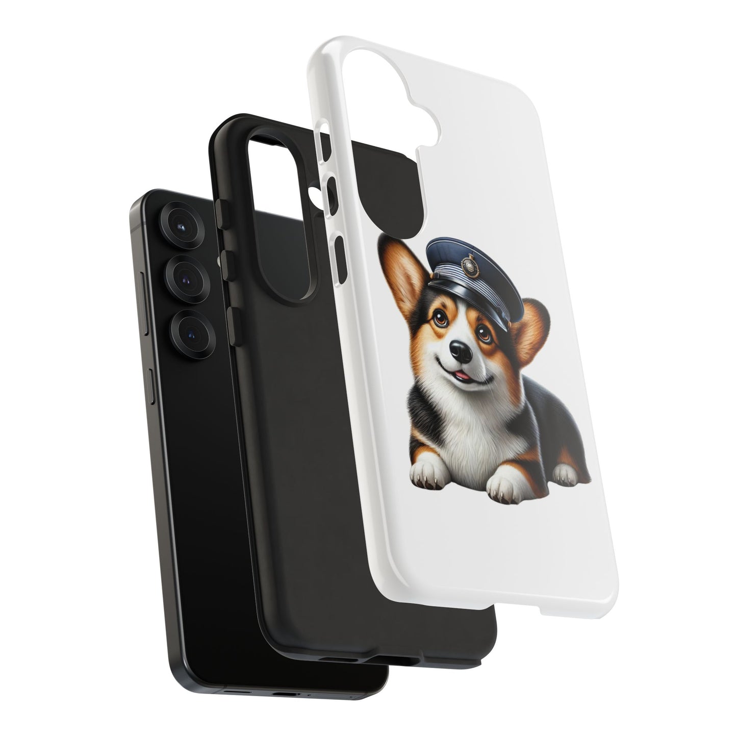 Corgi Wearing a Conductor's Hat - Tough Phone Case